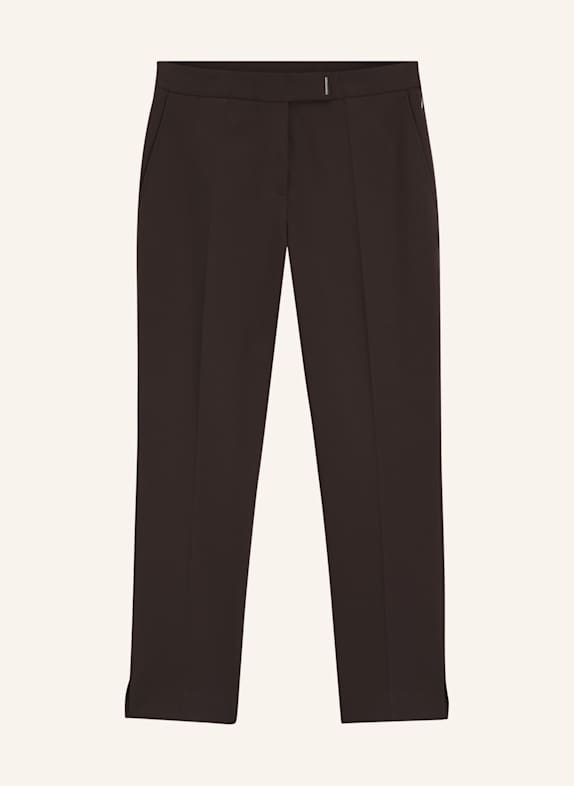 BOSS Business Hose TAPRIA-CROP Slim Fit DUNKELBRAUN