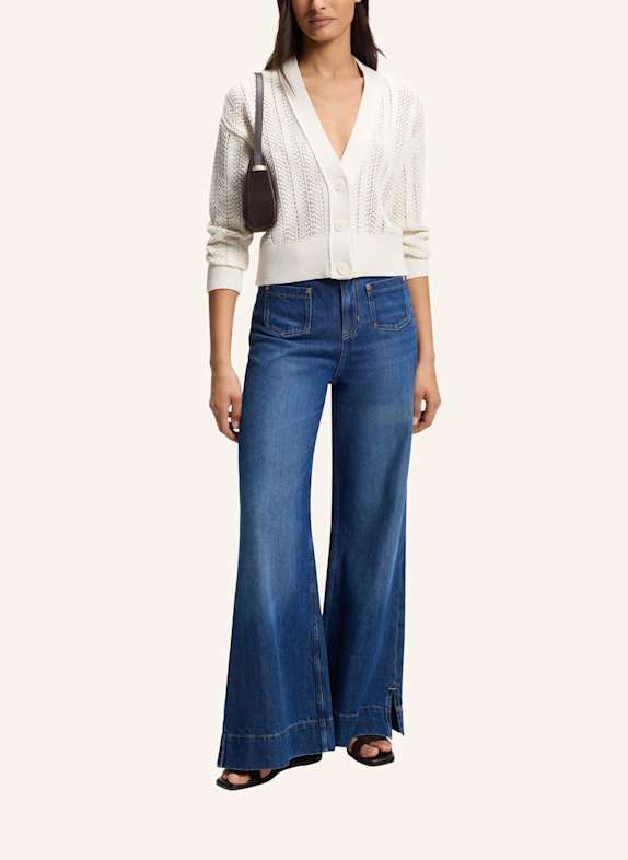 BOSS Cardigan C_FAMIENS Relaxed Fit WEISS