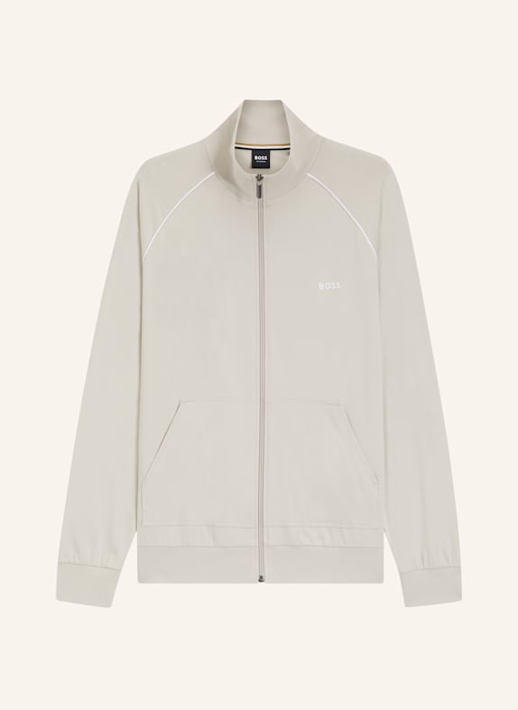 BOSS Loungewear Jacke MIX&MATCH JACKET Z Regular Fit GRAU