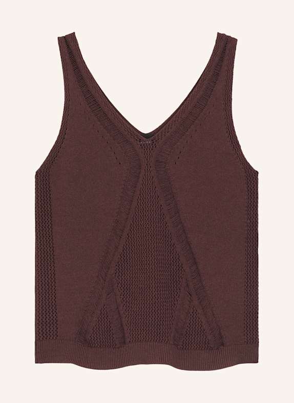 BOSS Casual Top FONICA DUNKELBRAUN