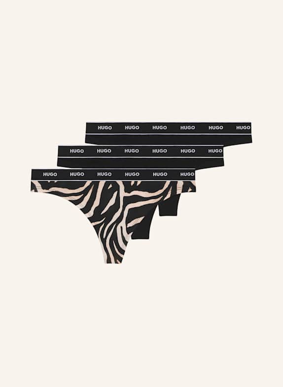 HUGO Slip TRIPLET THONG DESIGN WEISS