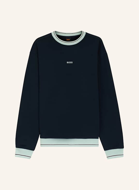 BOSS Sweatshirt WE_BLOCKS Relaxed Fit DUNKELBLAU
