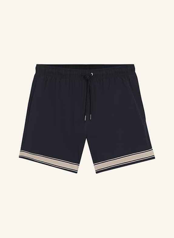 BOSS Badeshort RESORT_TAPE_TRUNKS DUNKELBLAU