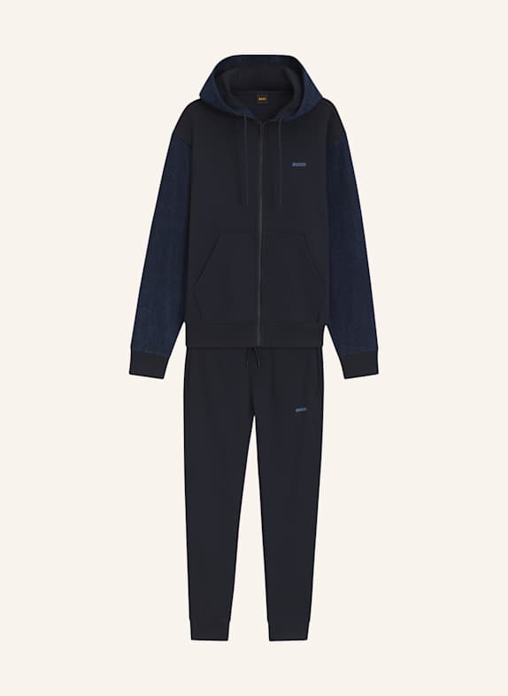 BOSS Sweatshirt TRACKSUITMIXDENIM_IN Relaxed Fit DUNKELBLAU