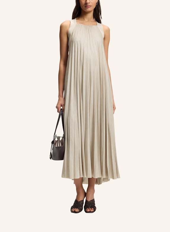 BOSS Jersey-Kleid EDACKI Relaxed Fit BEIGE