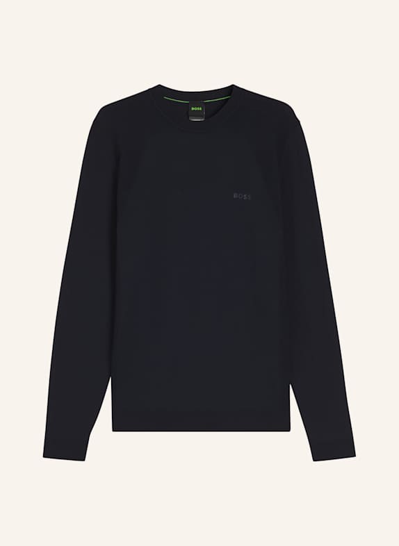 BOSS Pullover KN_MOMENTUM-LITE CN Regular Fit DUNKELBLAU