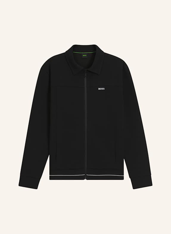 BOSS Sweatshirt SW_MEMBER FZ Relaxed Fit SCHWARZ