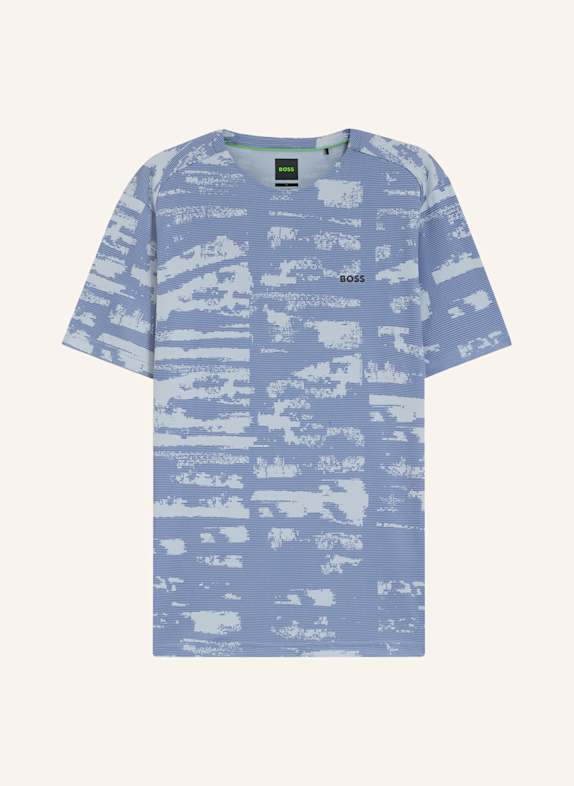 BOSS T-Shirt TS_ACTIVE REPEAT Slim Fit HELLBLAU