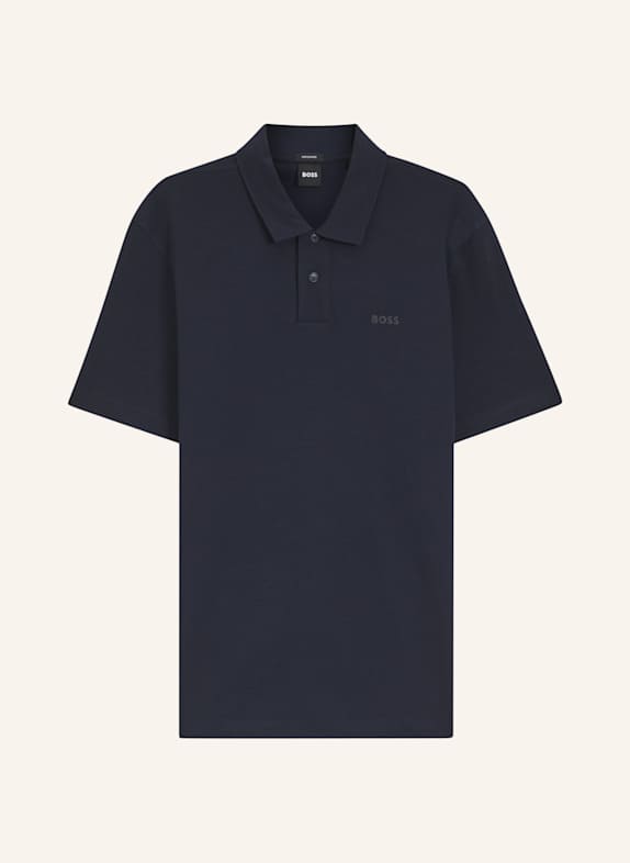 BOSS Poloshirt PE_SLUB_Z Regular Fit DUNKELBLAU