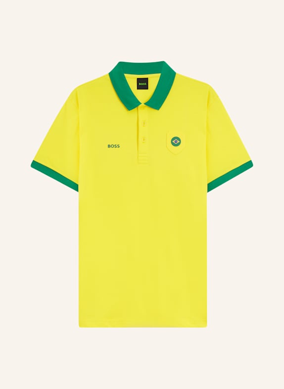 BOSS Poloshirt PL_BB BC LUX PADDY Regular Fit HELLGELB