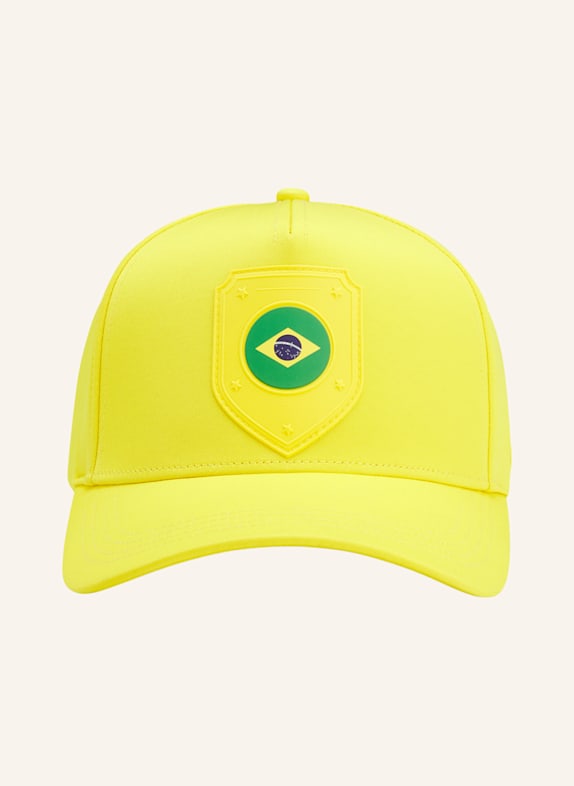 BOSS Gewebte Cap POULIN-BC D'LUX-FLAG HELLGELB