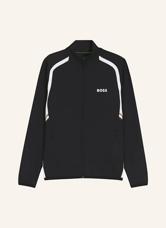 BOSS Sweatshirt SW_TOC SPIN FZ Regular Fit SCHWARZ