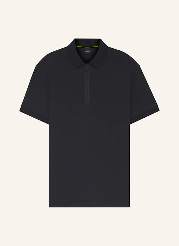 BOSS Poloshirt PL_TERRACE ZIP Regular Fit DUNKELBLAU