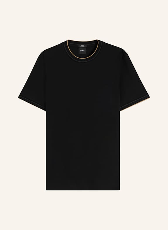 BOSS T-Shirt H-TESSLER 195 Slim Fit SCHWARZ