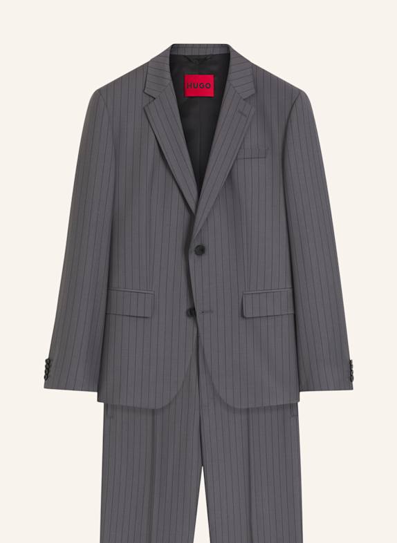 HUGO Business Anzug HENRY-GATUR263X Slim Fit DUNKELGRAU