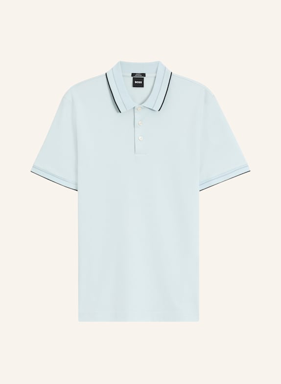 BOSS Poloshirt H-PHILLIPSON 195 Slim Fit HELLBLAU
