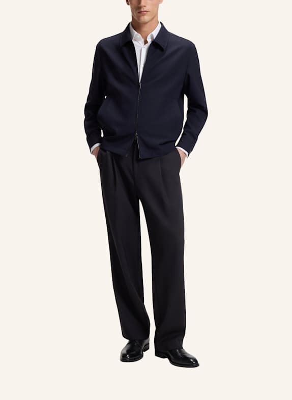 BOSS Business Hose P-PAT-PL-CW-263F Relaxed Fit DUNKELBLAU