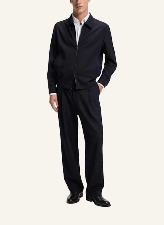 BOSS Sakko P-CARPER-ZIP-263F Relaxed Fit DUNKELBLAU