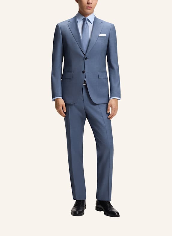 BOSS Anzug H-HUGE-2PCS-263 Slim Fit HELLBLAU