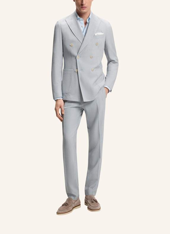 BOSS Anzug C-HUGE-2PCS-DB-263 Slim Fit HELLBLAU