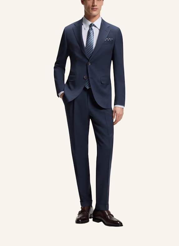 BOSS Anzug L-HESTON2PCSLP-FP263 BLAU