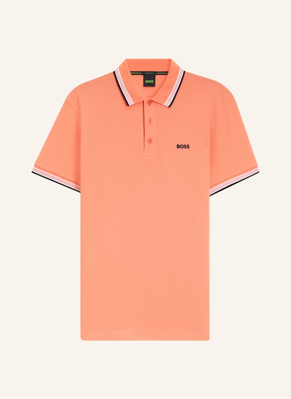 BOSS Piqué-Poloshirt PADDY CURVED Regular Fit ROSA