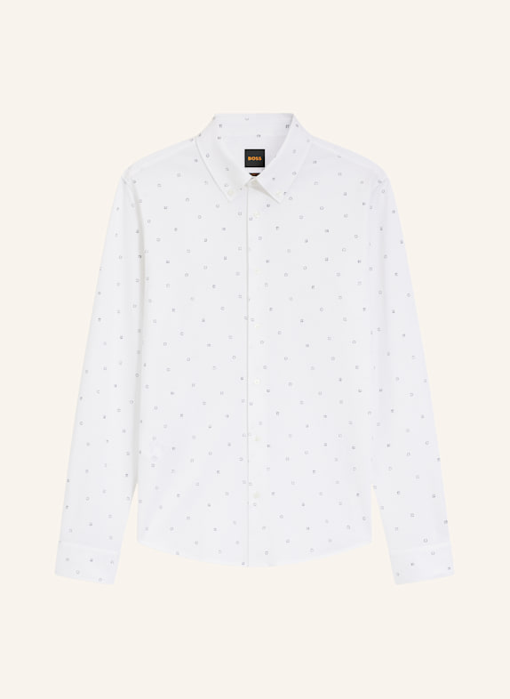 BOSS Casual Hemd MYJERSEY_M Slim Fit WEISS