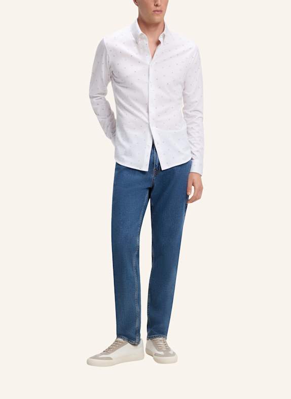 BOSS Hemd MYJERSEY_M Slim Fit WEISS