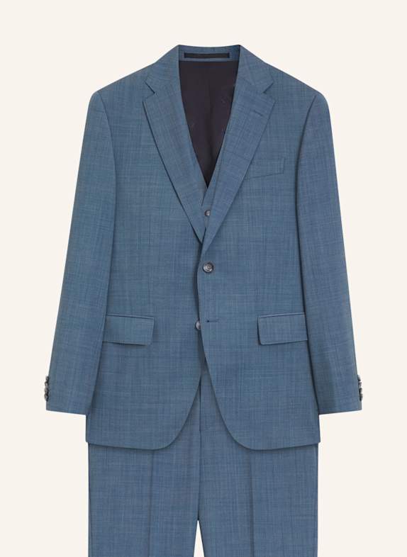 BOSS Business Anzug H-JECKSON-3PCS-263 Regular Fit HELLBLAU