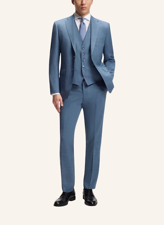 BOSS Anzug H-JECKSON-3PCS-263 Regular Fit HELLBLAU