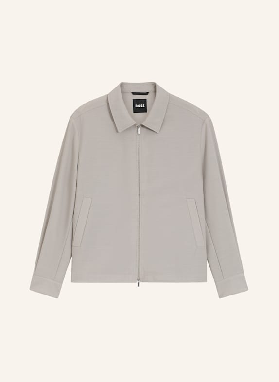 BOSS Blazer P-CARPER-ZIP-263F Relaxed Fit BEIGE