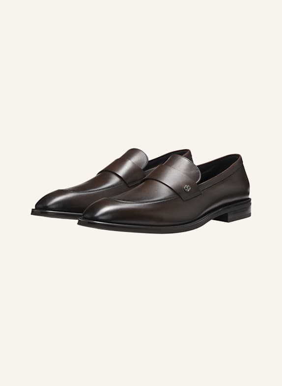 BOSS Casual Slipper DERREK_LOAF_BUVPPF DUNKELBRAUN