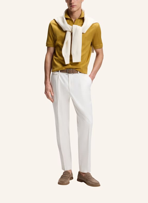 BOSS Anzughose H-PERIN-PL-DTL-263 Tapered Fit WEISS