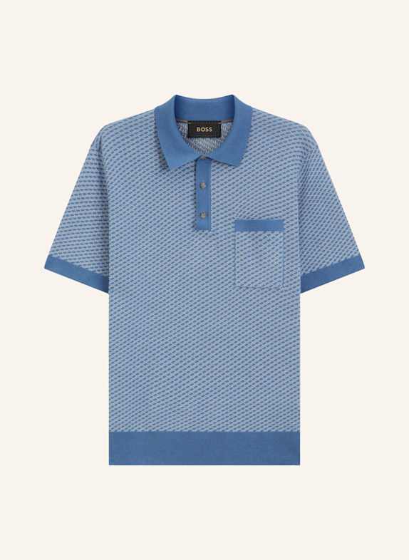 BOSS Pullover L-LOMATO Regular Fit BLAU