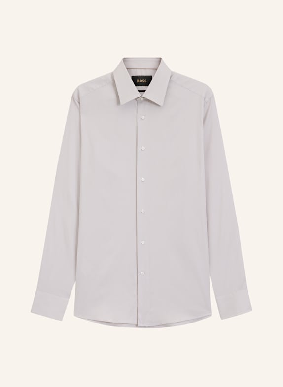 BOSS Business Hemd L-HAYS-KENT-C1-243 Slim Fit BEIGE