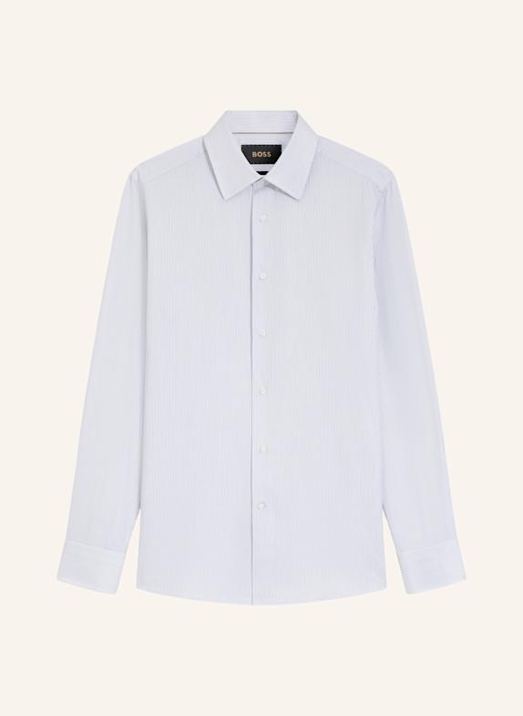 BOSS Business Hemd L-HAYS-KENT-C1-243 Slim Fit DUNKELBLAU