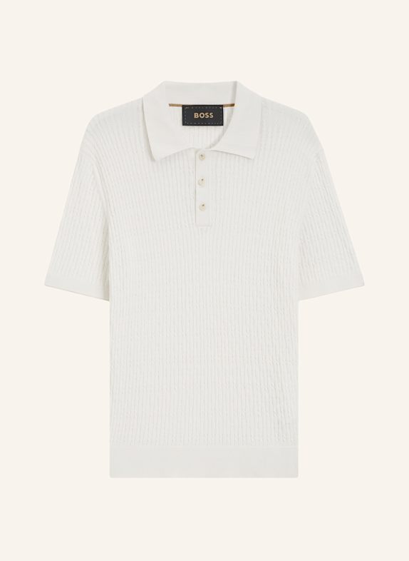 BOSS Pullover L-LUCIANO Regular Fit WEISS