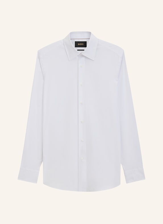 BOSS Business Hemd L-HAYS-KENT-C1-243 Slim Fit WEISS