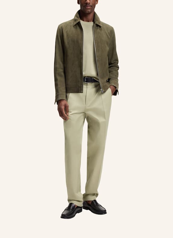 BOSS Anzughose C-KAI-DPL Relaxed Fit KHAKI