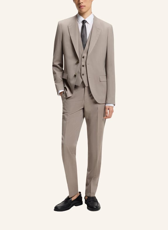 HUGO Anzug HENRY/GETLIN242V2X Slim Fit BEIGE