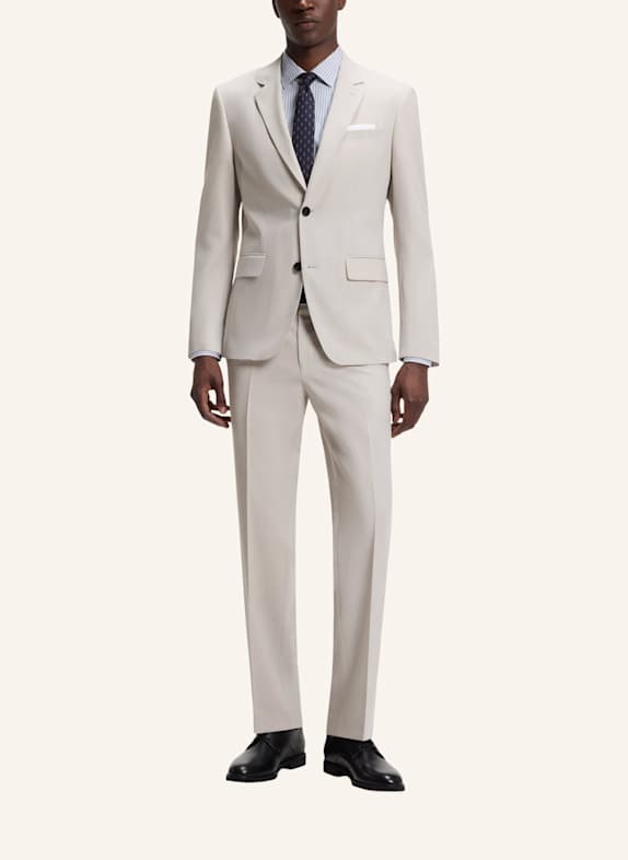 HUGO Anzug HENRY-GETLIN253X Slim Fit HELLGRAU