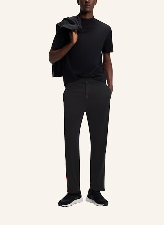 HUGO Casual Hose DOLOS Relaxed Fit SCHWARZ