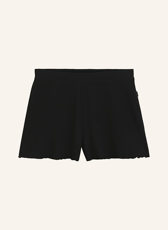 BOSS Pyjamas Unterteil COSY WAFFLE_SHORTS SCHWARZ