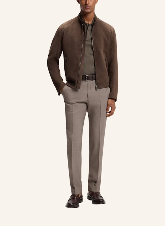 BOSS Polo L-PERRY 141 Regular Fit BRAUN
