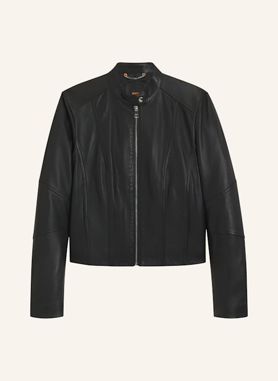 BOSS Lederjacke C_SALESTE1 Regular Fit SCHWARZ