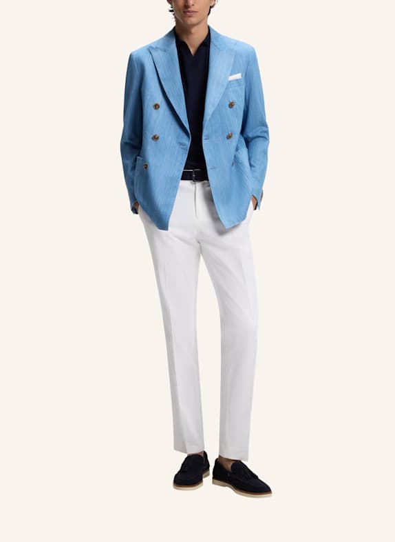 BOSS Business Hose H-GENIUS-DTL-WG-262F Slim Fit WEISS