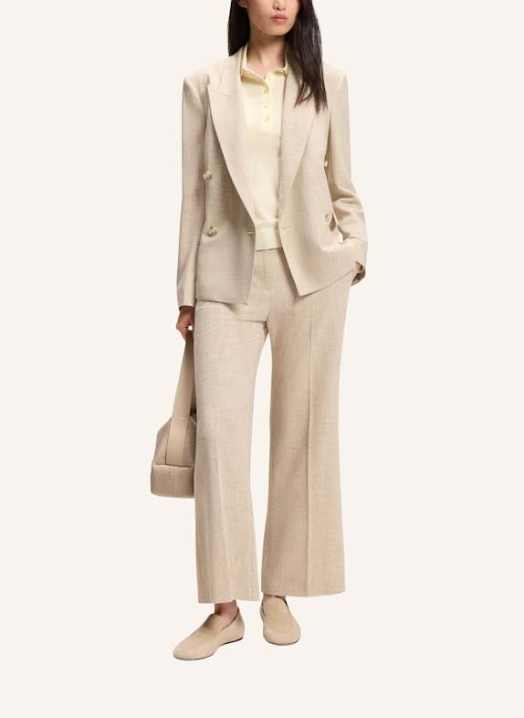 BOSS Poloshirt FIDENKA aus Merinowolle BEIGE