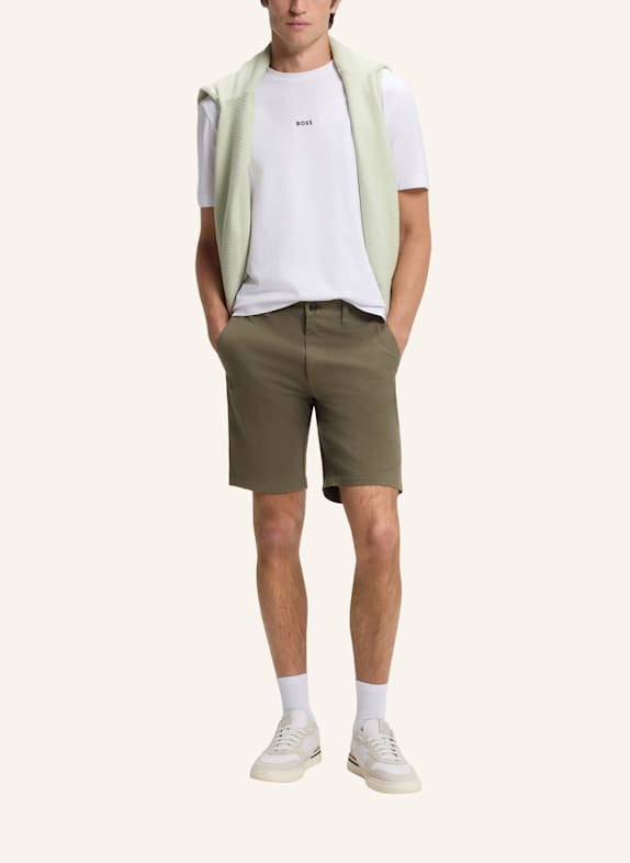 BOSS Kurze Hose CHINO_SLIM_SHORT_1 GRÜN