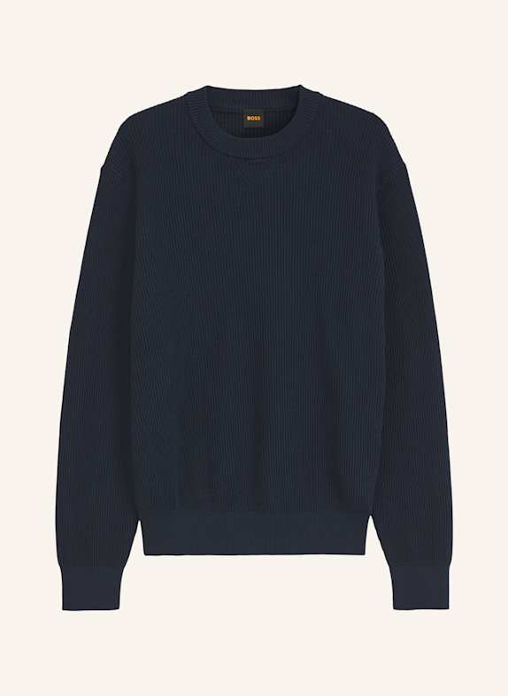 BOSS Pullover AKIPANO Regular Fit DUNKELBLAU