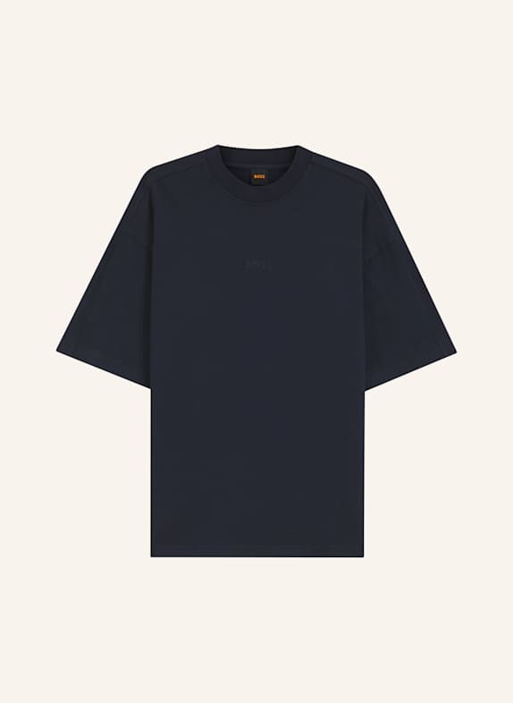 BOSS T-Shirt TE_TILE Relaxed Fit DUNKELBLAU